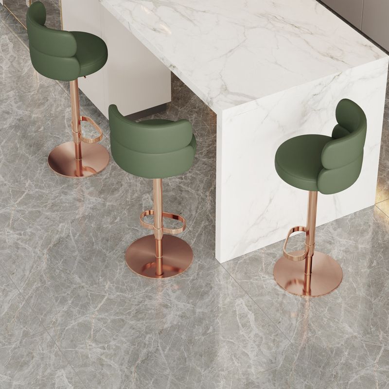 Glam Style Liftable Bar Stool Round Seat Counter Bar Stool for Home Use