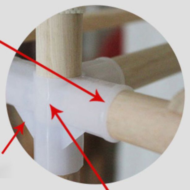 Natural Meringue Wood Frame Wardrobe Modern Style Home Wardrobe Armoire