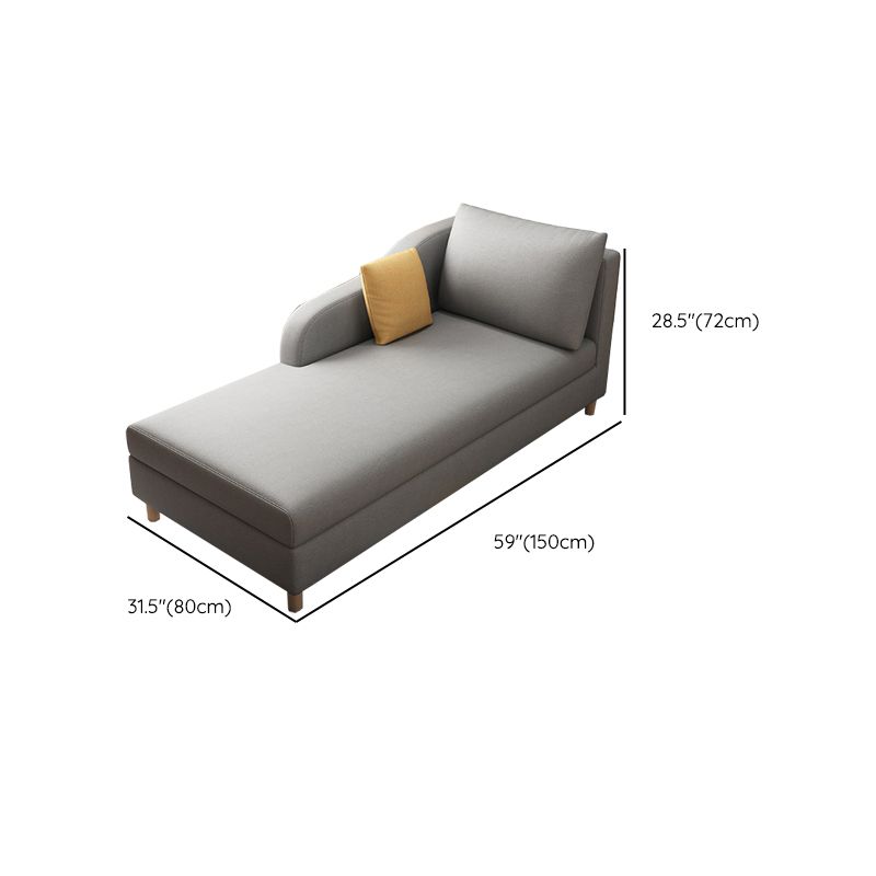 Living Room Recessed Arms Chaise Modern Chaise Lounge with Upholster