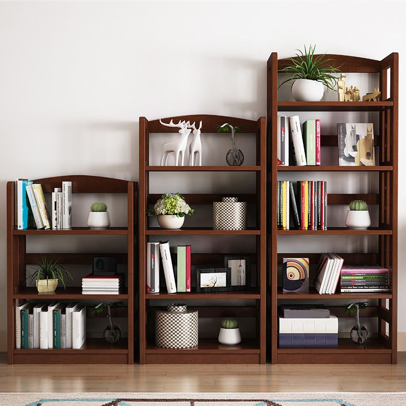 Wooden Etagere Modern Shelf Bookcase Vertical Bookcase for Living Room