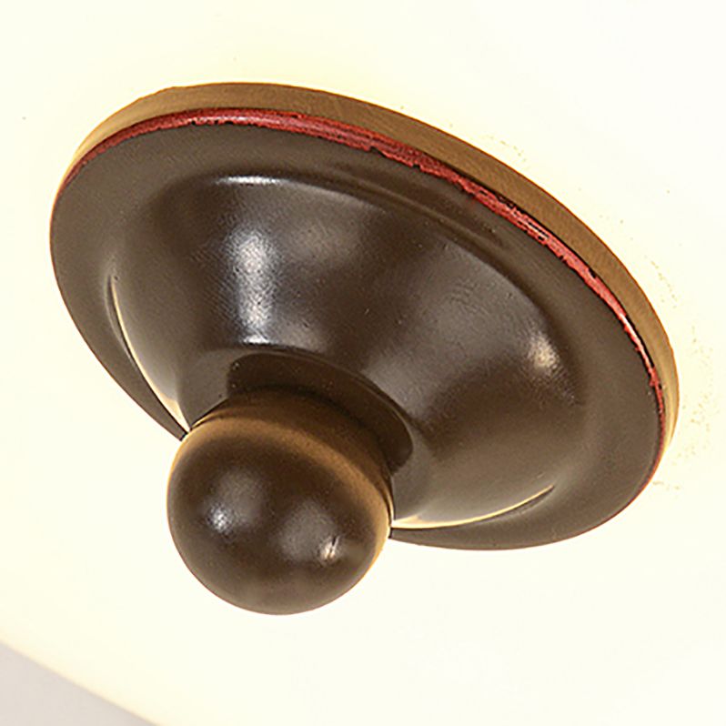 Glass Dome Flush Mount Light Fixture Traditional Living Room LED Ceiling Mount Lighting