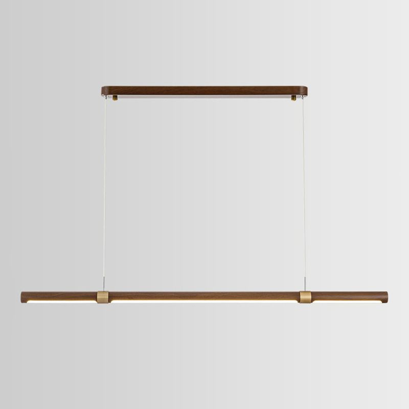 Modern Brown Single Kitchen Island Lighting LED Island Pendant Lighting
