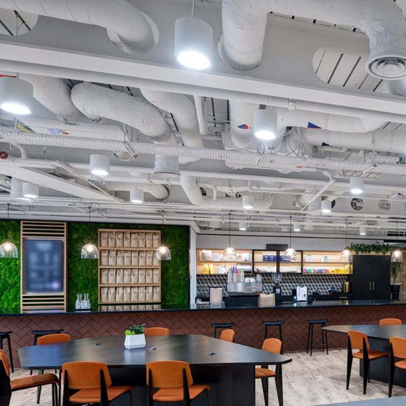 Cylinder Metal Ceiling Light Fixture Modern Style LED Ceiling Flush Mount