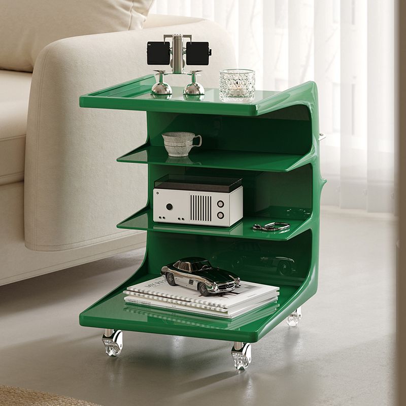 16.1" Wide Contemporary Metal Accent Side Table for Living Room