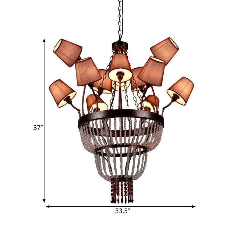 Copper Cascade Pendant Pendant Chandelier Vintage Tabill