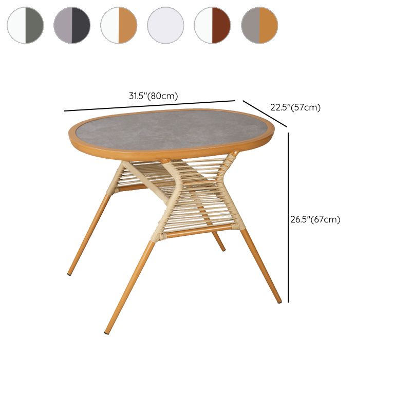 Boho Style Bistro Set 1/3 Pieces Stone Top Bistro Set for Home