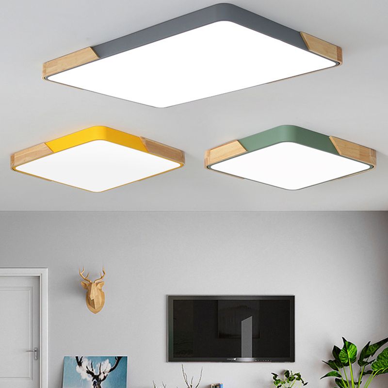 Geometrie Vorm LED-plafondlamp Modern Macaroon Acryl 1-lichts Inbouw voor slaapkamer