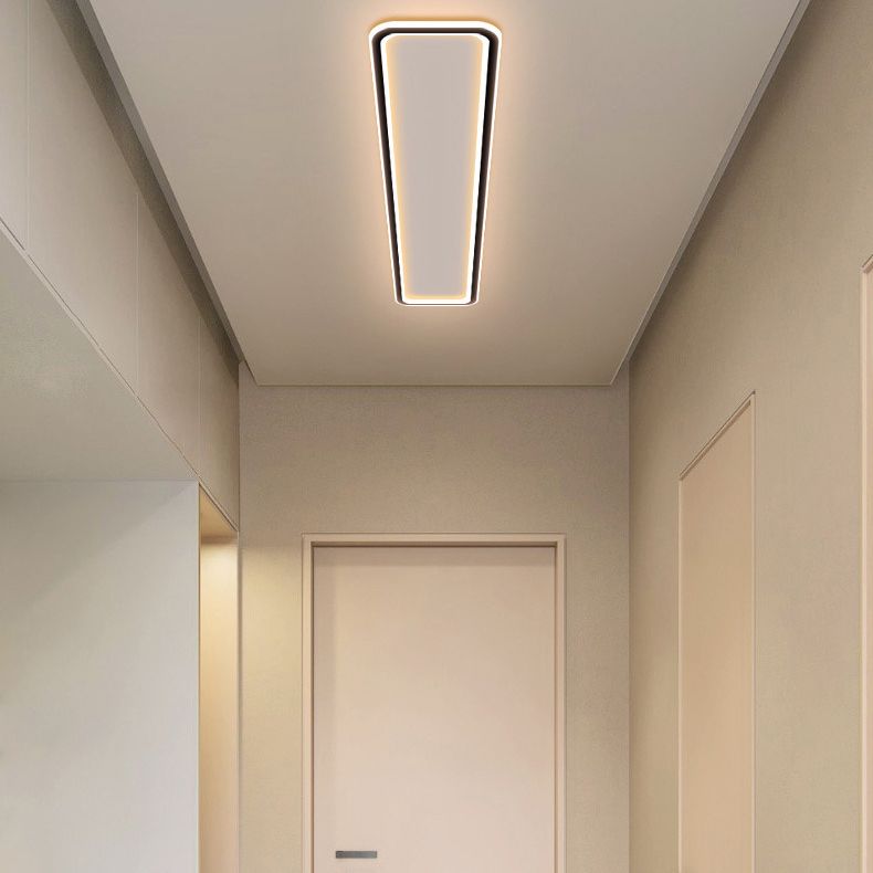 Rechthoekige Flush Mount Plafond Licht met Acryl Shade voor Woonkamer Restaurant