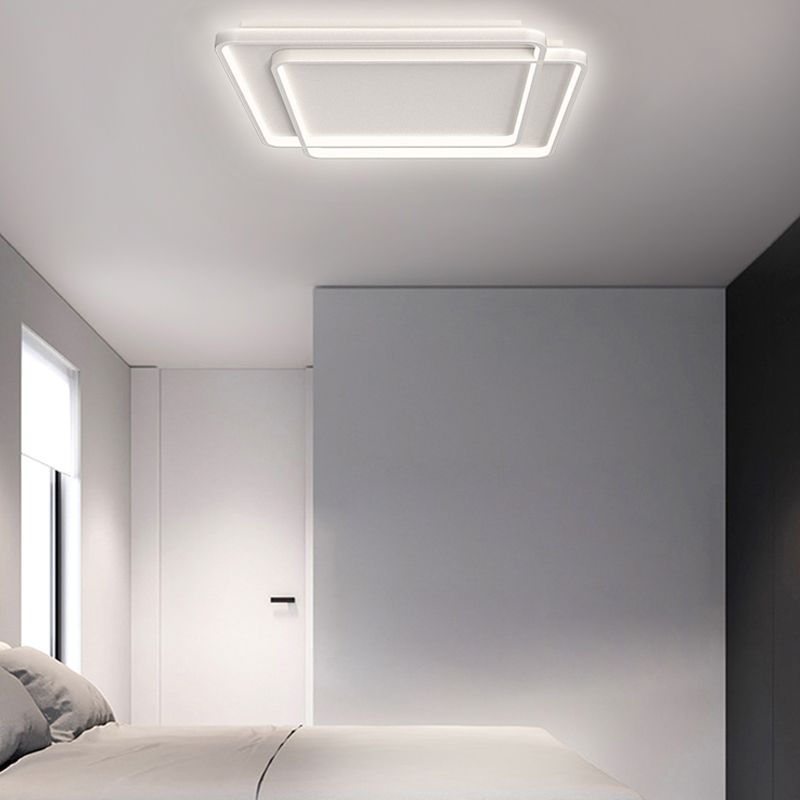 White Simplicity Flush Mount Lighting LED Flush Mounted Ceiling Lights for Dining Room