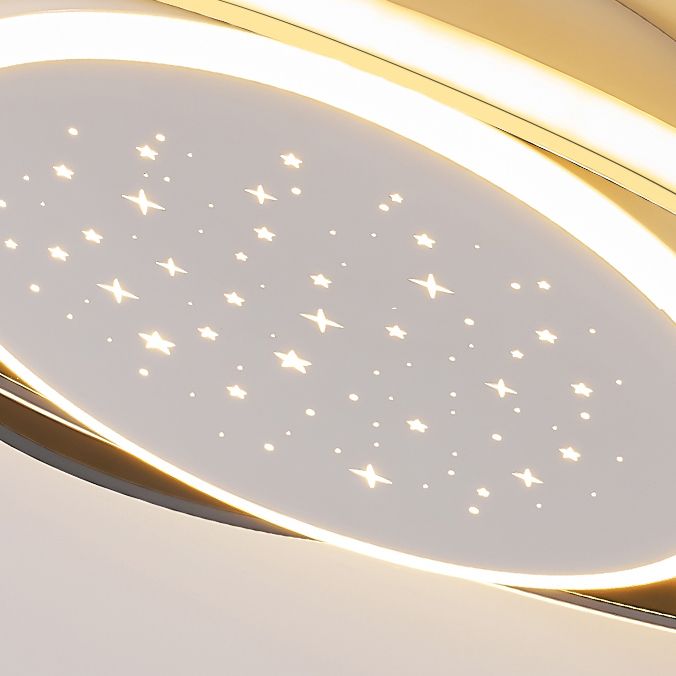 Linear Shape Ceiling Fixtures Modern Style Metal 3 Light Ceiling Mounted Lights