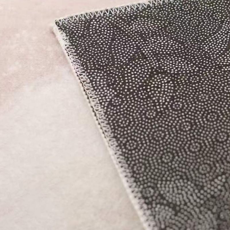 Beige Simple Rug Polyester Graphic Area Rug Non-Slip Backing Rug for Home Decor