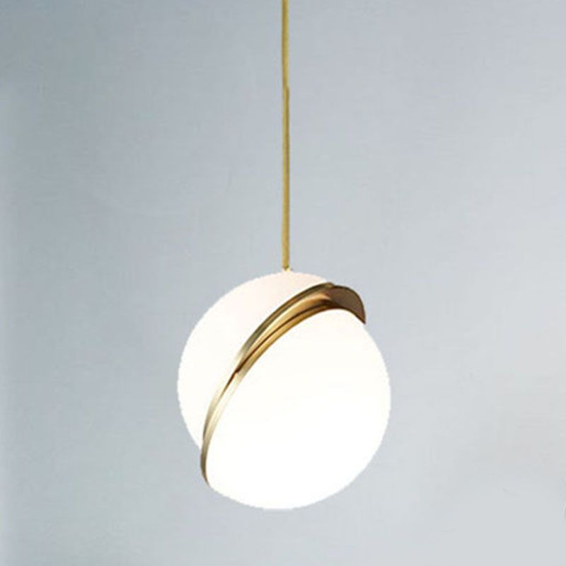 Acrylkugel zeitgenössischer einfacher einzelner Buld -Anhänger LED -Anhänger für Barstudienraum