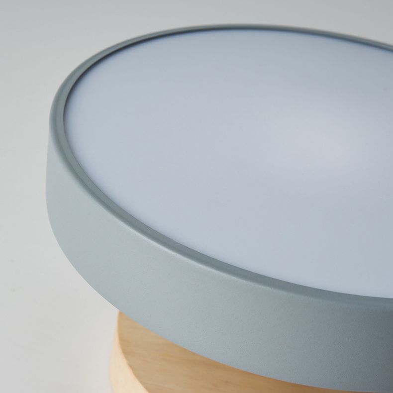 Lámpara de montaje de montaje de semi rascilaje redondo de lámpara de montaje de techo acrílico para dormitorio para dormitorio