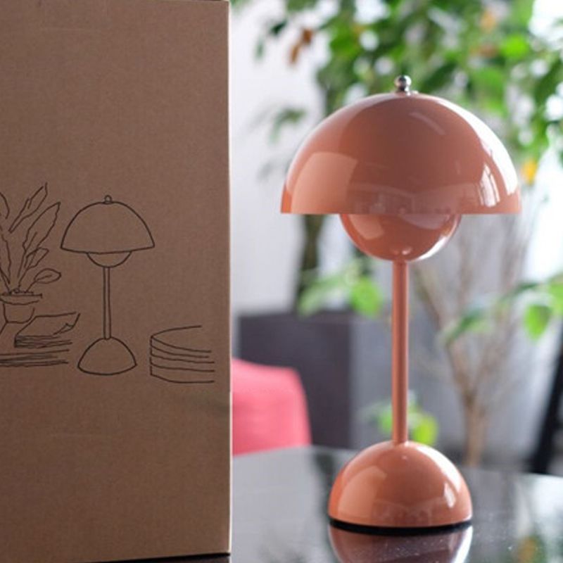 Contemporary Table Lamps Various Colors Metal Desk Lamp for Study Room