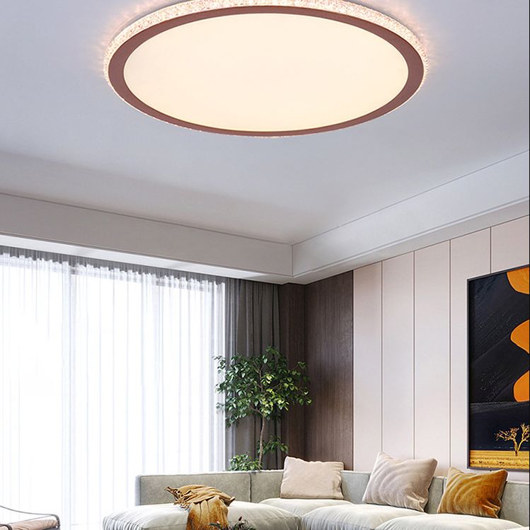 Eenvoudige Disk Shaped Flushmount Verlichting Acryl Slaapkamer Oppervlak Gemonteerd LED Plafond Licht