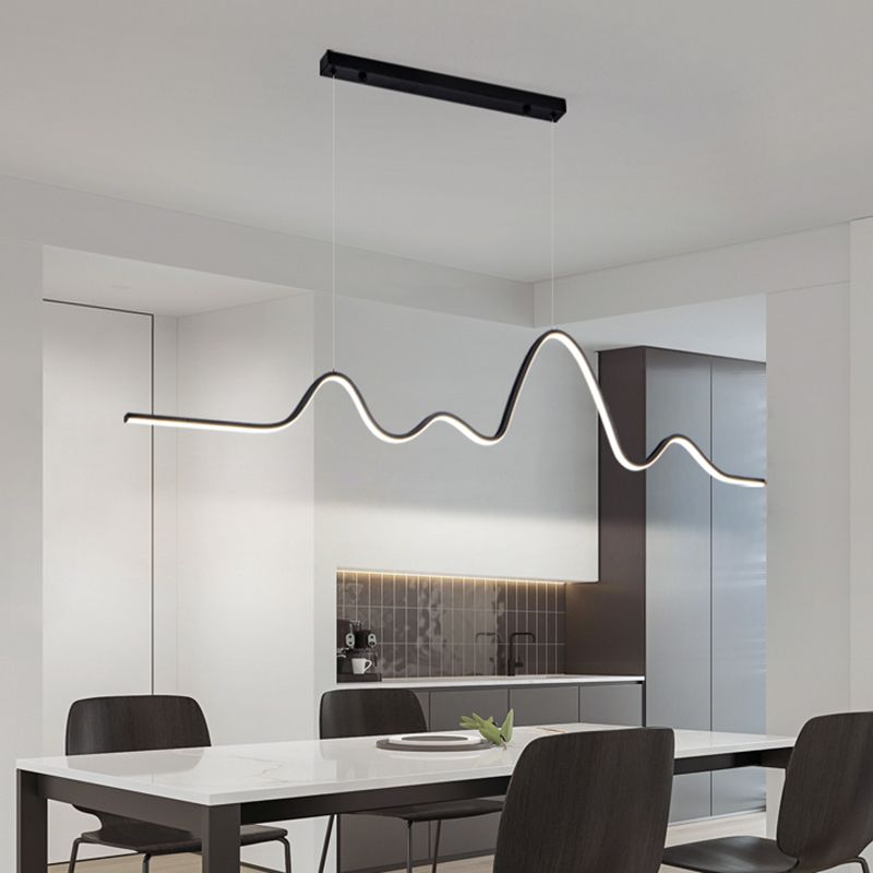 Modern Ceiling Pendant Light Metal LED Island Pendant Light for Dining Room