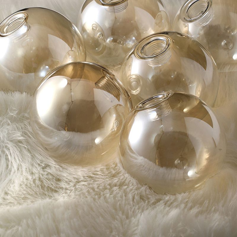 Modern Style Sputnik Shape Flush Mount Metal Ceiling Light in Gold for Living Room