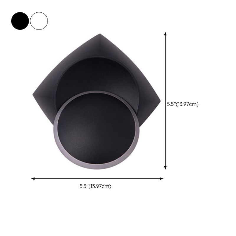 Geometric Shape Metal Wall Light Modern Style 1 Light Wall Light Sconce