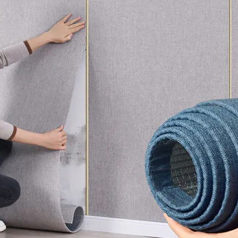 Contemporary Wall Tile Solid Color Waterproof Peel and Press Wall Access Panel