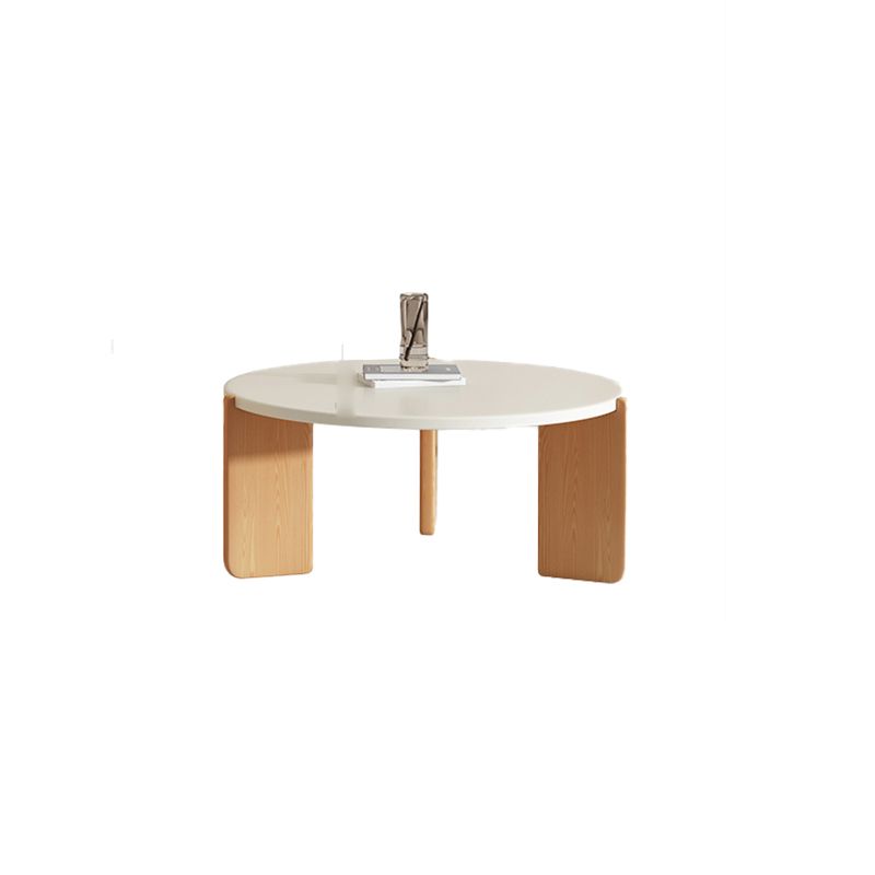 3 Legs Coffee Table Set Modern No Distressing Round Wood Coffee Table