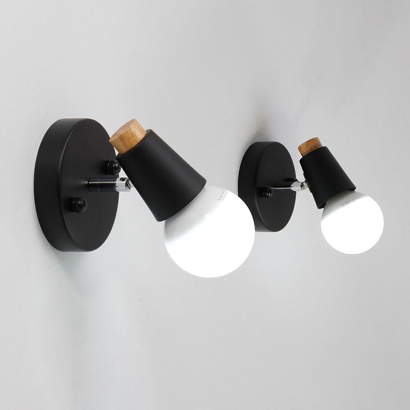Cone Wall Light Sconce Modern Minimalist Style Metal 1 Light Sconces