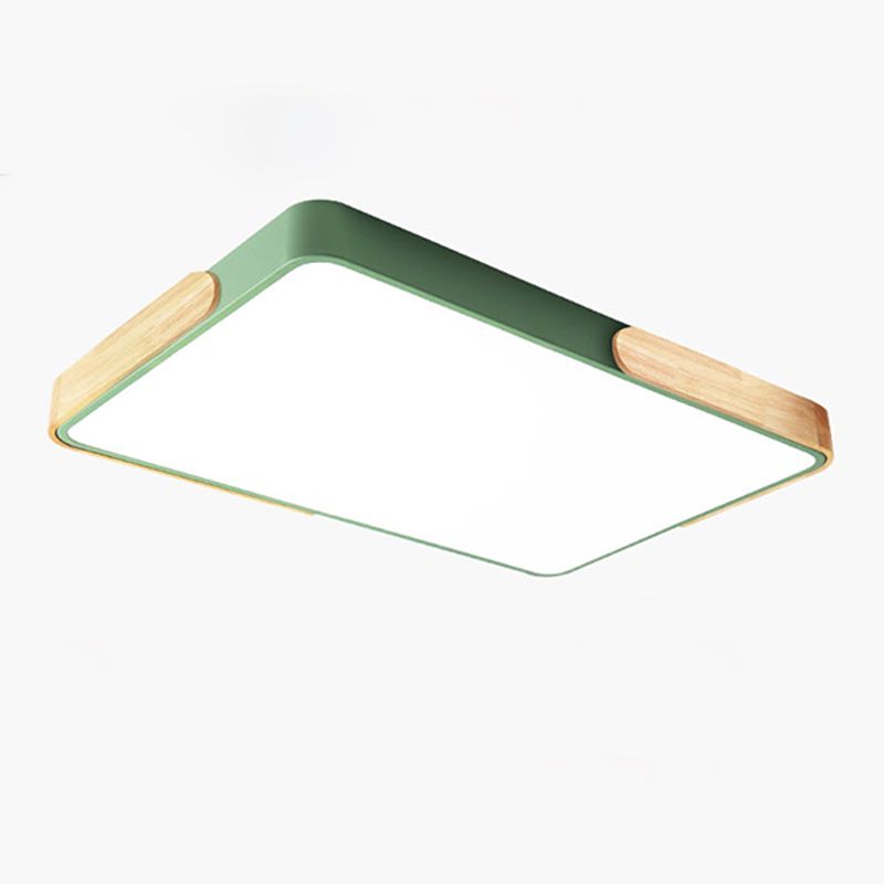 Modern Geometry Shape LED Ceiling Lamp Iron 1 Light Flush Mount Fixture for Living Room