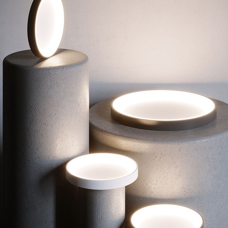 Circular Flush Mount Light Fixtures Modern Acrylic Flushmount