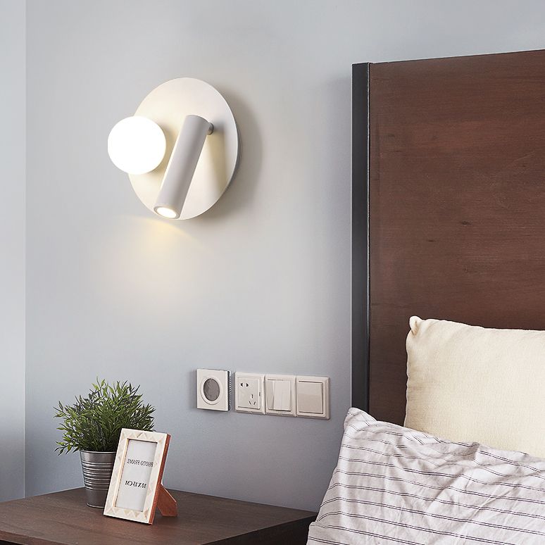 Modern Metallic Household Wall Sconce Adjustable Arm Bedroom LED Reading Lamp
