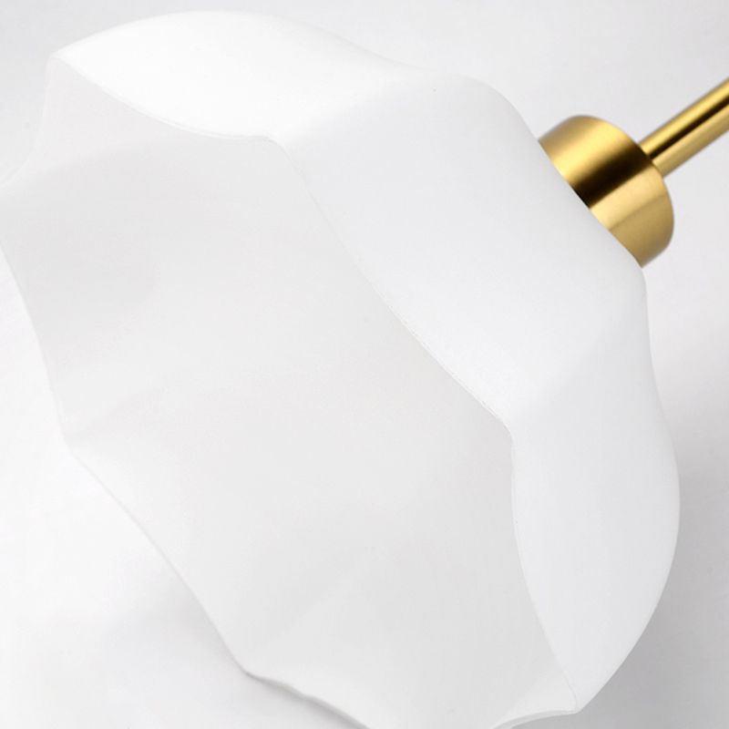 Modern Ceiling Light 1-Light Ceiling Mount Lamp with Glass Shade for Bedroom