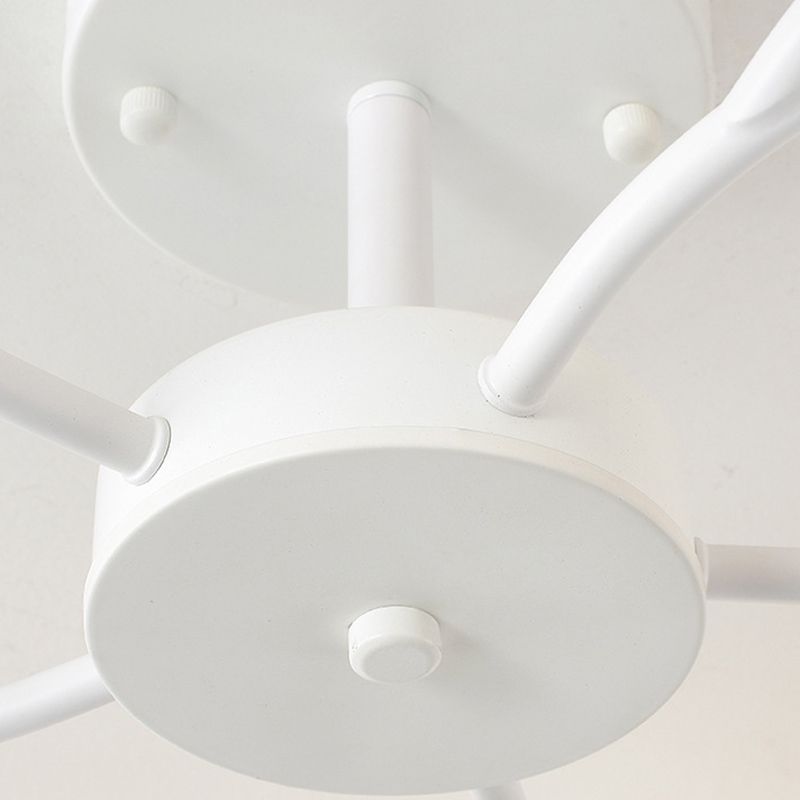 Modern Simple Ball Shape Ceiling Light with Glass Shade for Bedroom