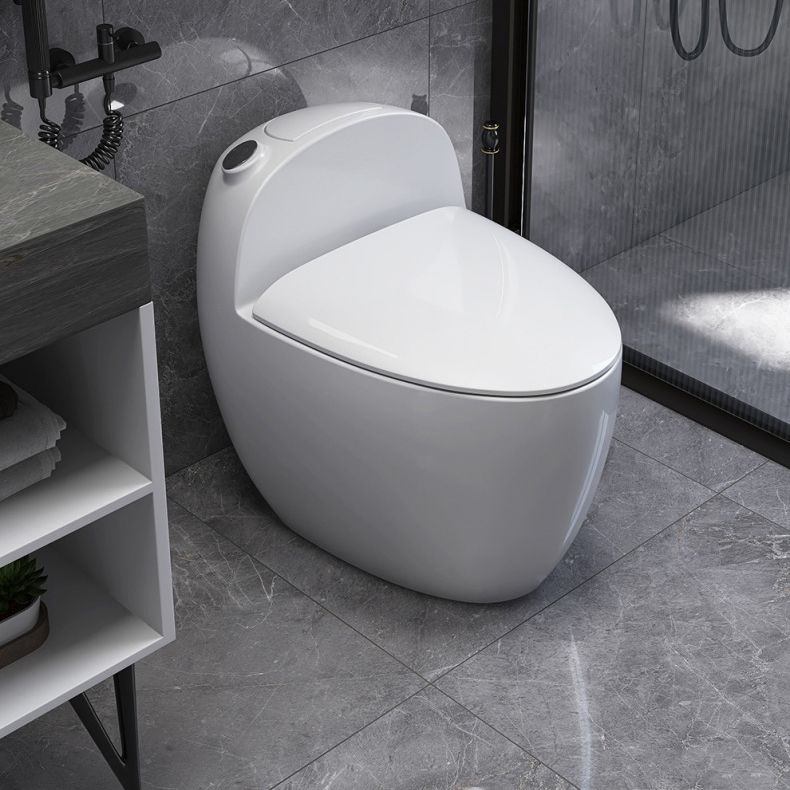 Floor Mount Flush Toilet Concealed Tank One-Piece Toilet with Slow Close Seat