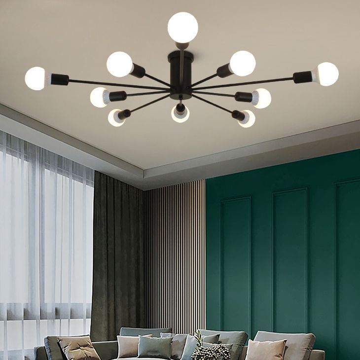 Faculteur de plafond en métal créatif de style nordique