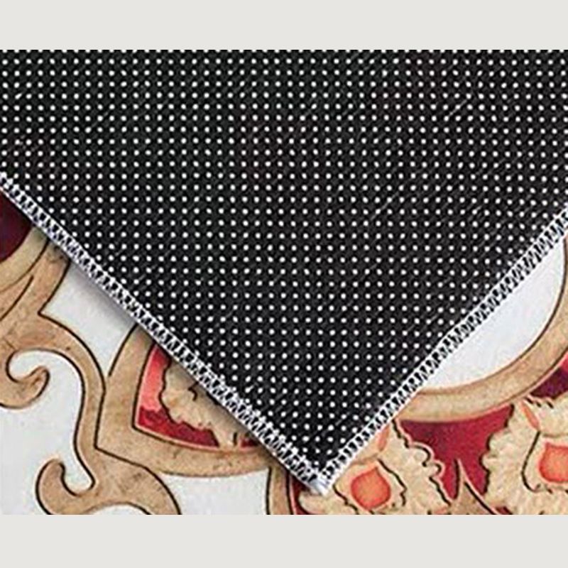 Blue Tone Luxury Area Rug Polyester European Print Rug Non-Slip Backing Indoor Rug for Living Room