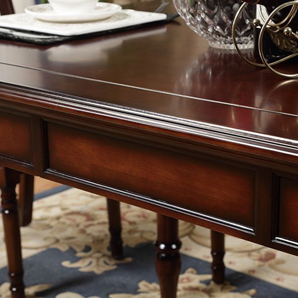 7 Piece Dining Room Chair and Table Set Solid Wood Dining Room Set