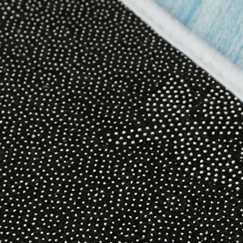 Round Geometry Pattern Carpet Polyester Modern Indoor Rug Stain Resistant Area Rug for Living Room