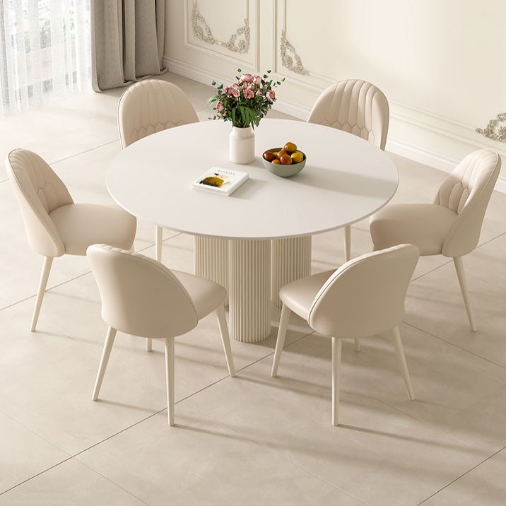1/5 Piece Stone Top Contemporary Style Dining Room Chair Set