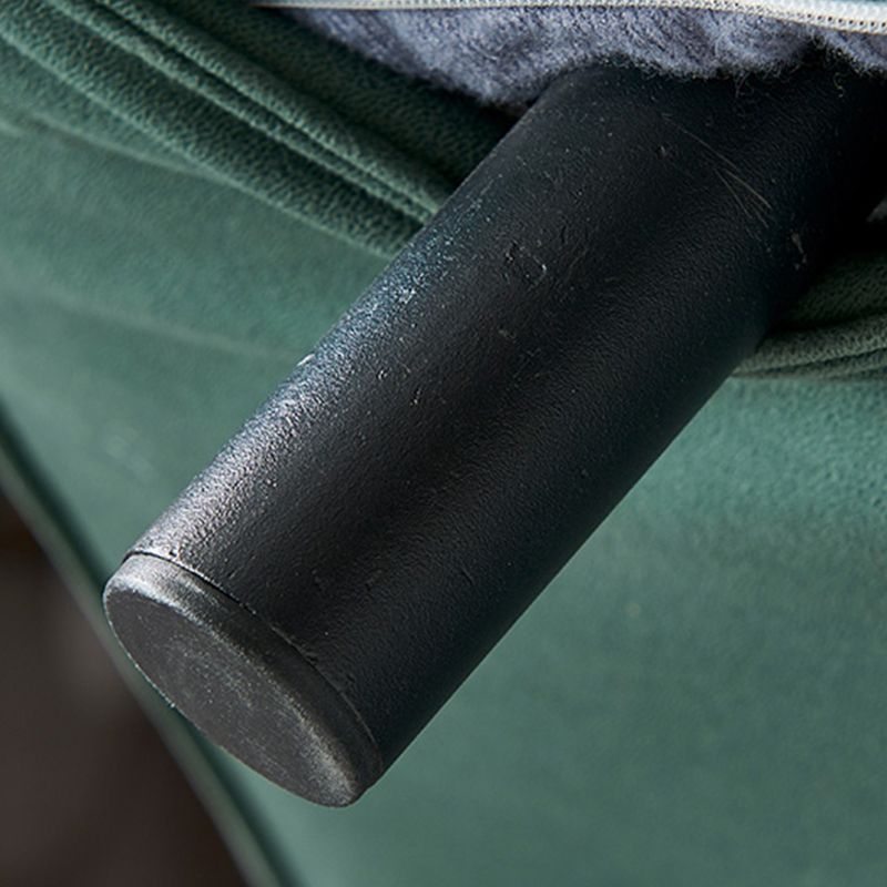 Green Faux leather Convertible Sofas 32.67" Wide Contemporary Foldable Sleeper Sofa