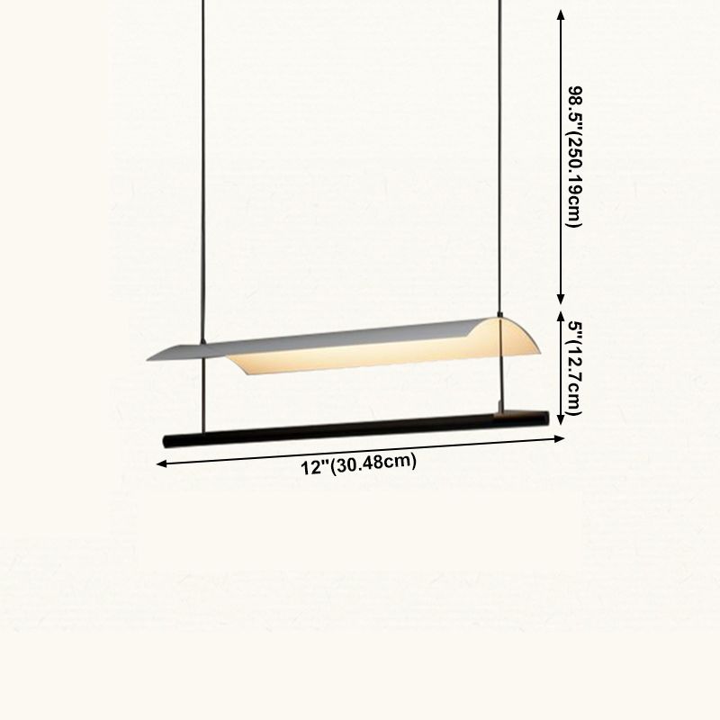 Restruction de lampes suspendues de l'île moderne Restaurant des luminaires suspendus avec de l'ombre en métal