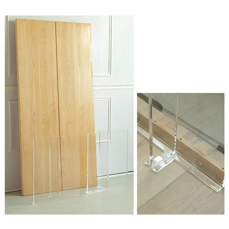 Solid Wood Dining Table Contemporary Style Rectangle Dinette Table for Home Kitchen