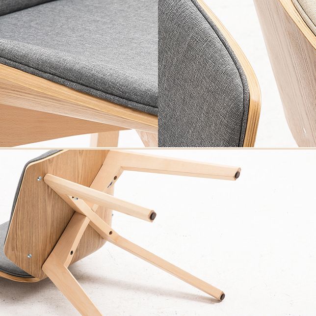 Sedia da pranzo in legno cucina in cucina sedie laterali solide in stile contemporaneo