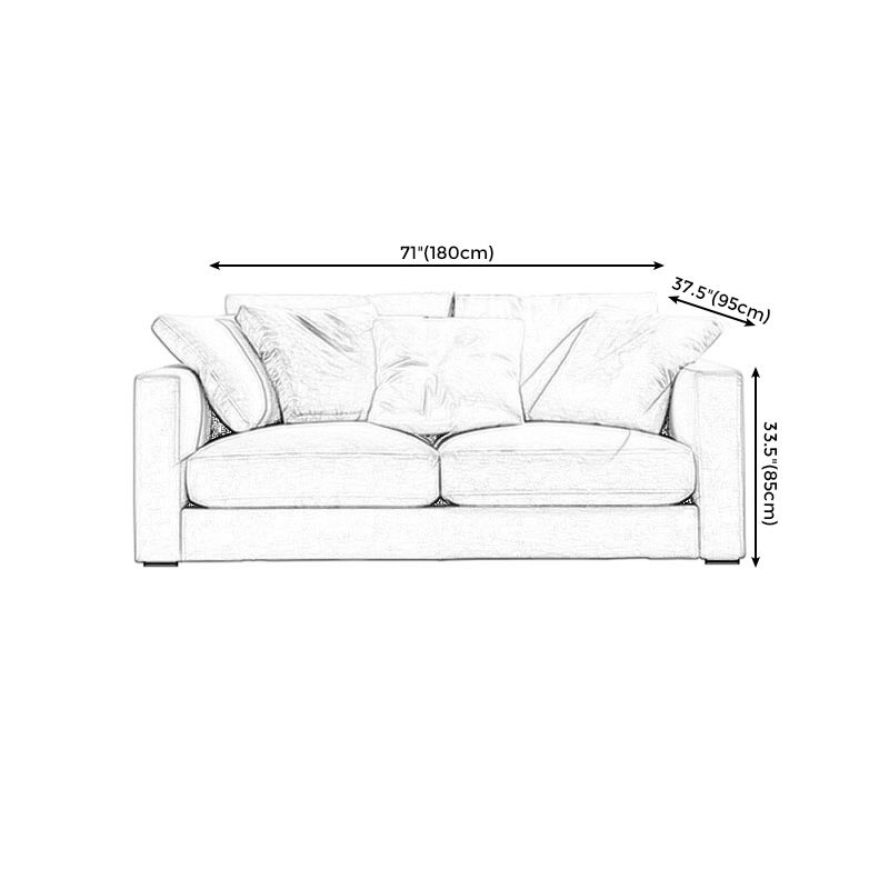 Quadratmeterschwamm/latexsitzgefüllter Holztechnologie Rechteckiges Sofa