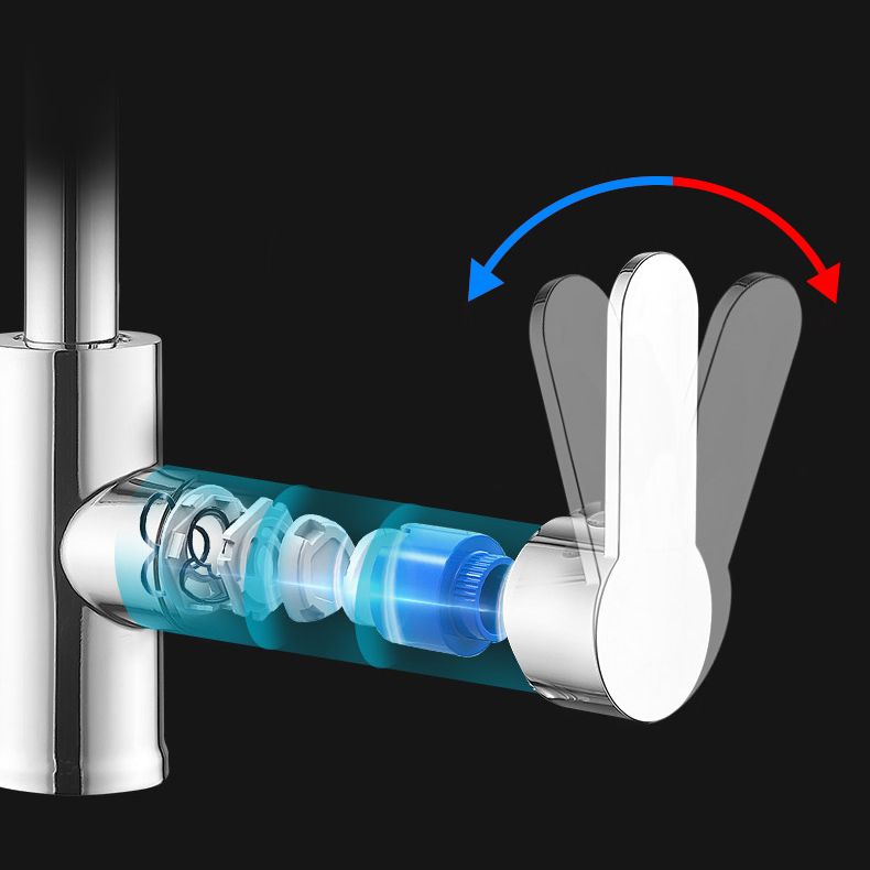 Contemporary Single Handle Kitchen Faucet Entry Cold Water 1-Hold Bar Faucet