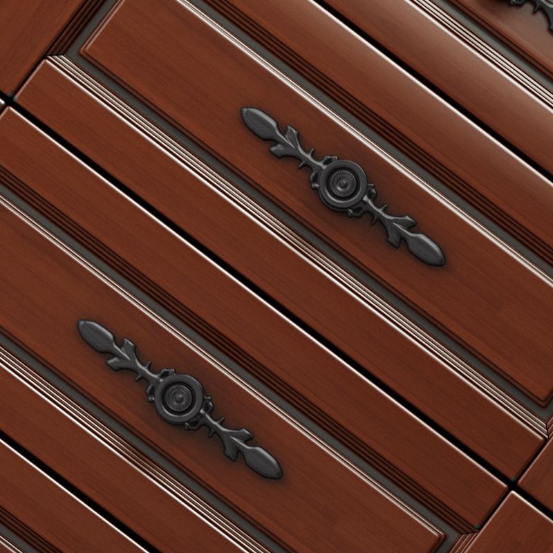 Mid-Century Modern Wood Chest 43.3" Tall 5 - Drawer Accent Chest