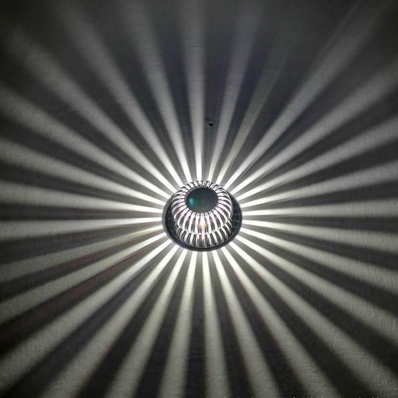 Remote Control RGB Wall Lamp Modern Style Aluminum Ambiance Decorative LED Sconce Light in Sliver