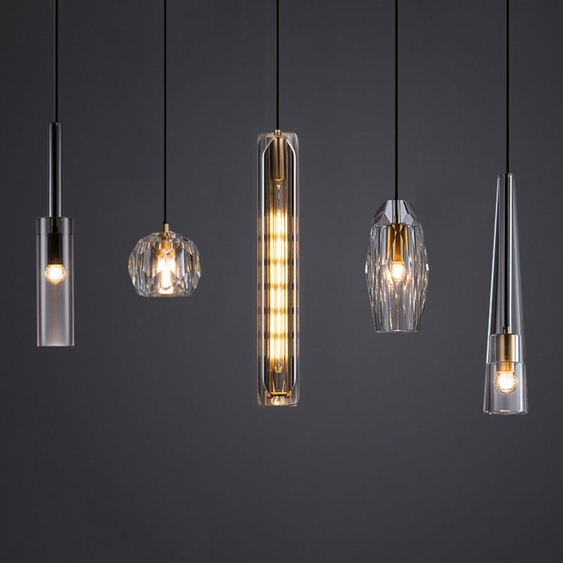 Moderner Luxusstil Hängsbeleuchtung mit einstellbarem Kabelkristall 1 Light Pendell Light Kit