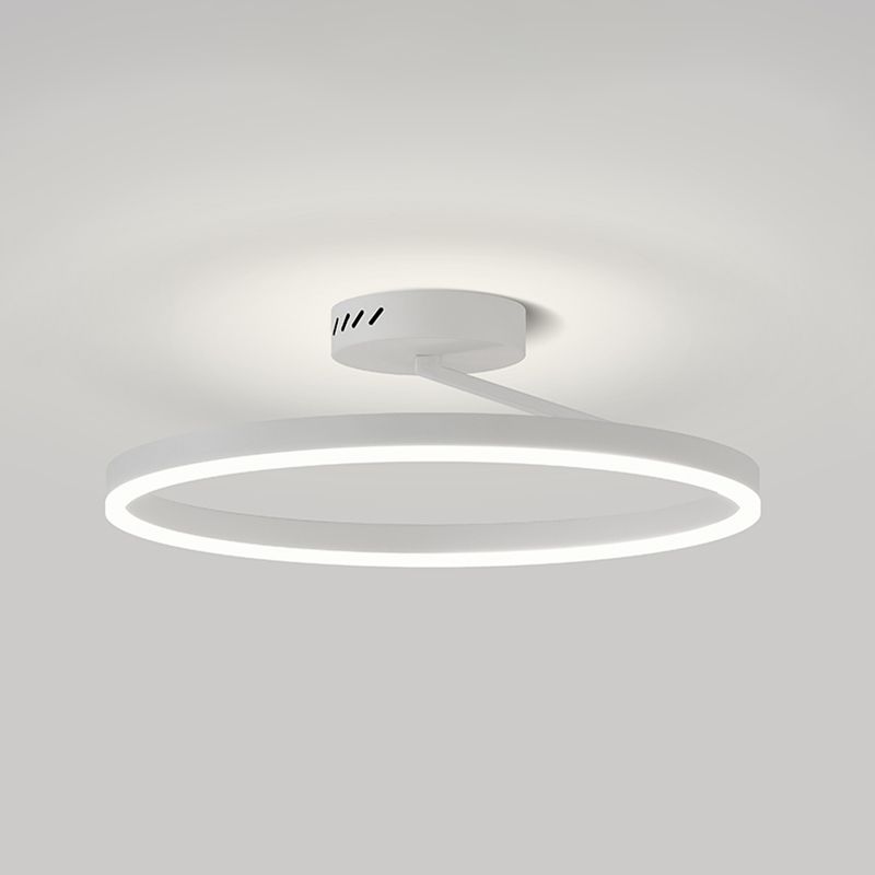 Luminaires encastrés circulaires modernes en métal, plafonnier à 1 lumière