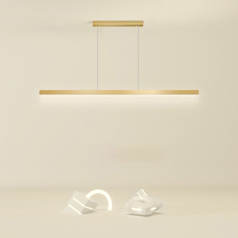 Linear Isola Pendant Gold Gold Modern Benice a sospensione Luce per sala da pranzo
