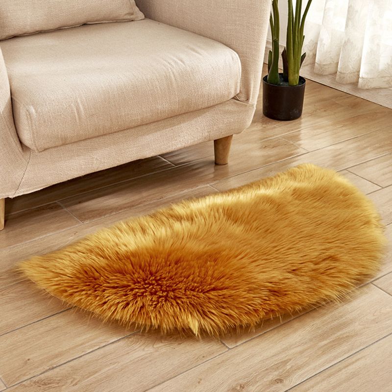 Multi-Color Novelty Rug Fuzzy Solid Color Indoor Rug Pet Friendly Washable Easy Care Area Carpet for Living Room