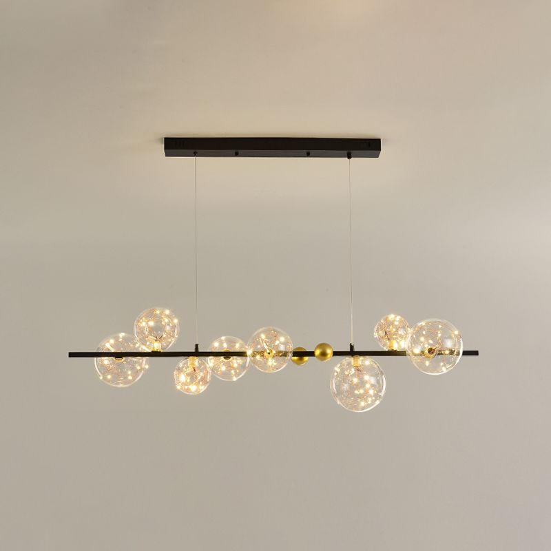 Modern Dining Pendant Lamp Fixture Kitchen Dining Room Glass Shade Hanging Light