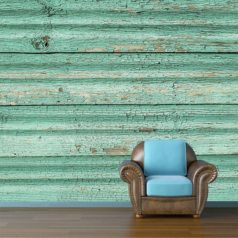 Industrial Wood Grain Mural Wallpaper Moisture Resistant Wall Decor for Home